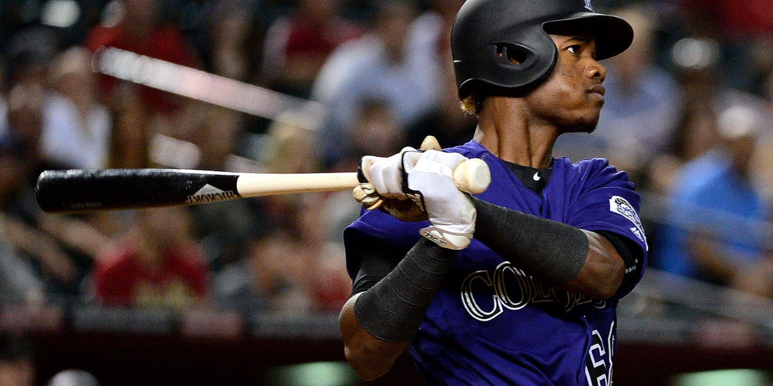 June 17, 2011 - Denver, Colorado, U.S. - MLB Baseball - Colorado Rockies  rookie outfielder CHARLIE BLACKMON hits during