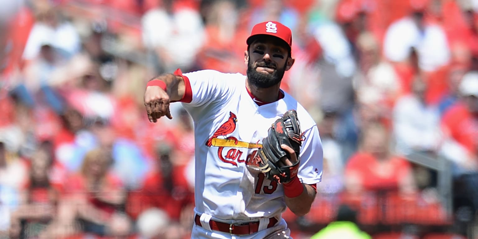 San Diego Padres first baseman Matt Carpenter, right, makes a