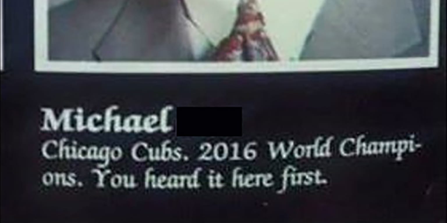 Man predicts Cubs World Series win in yearbook