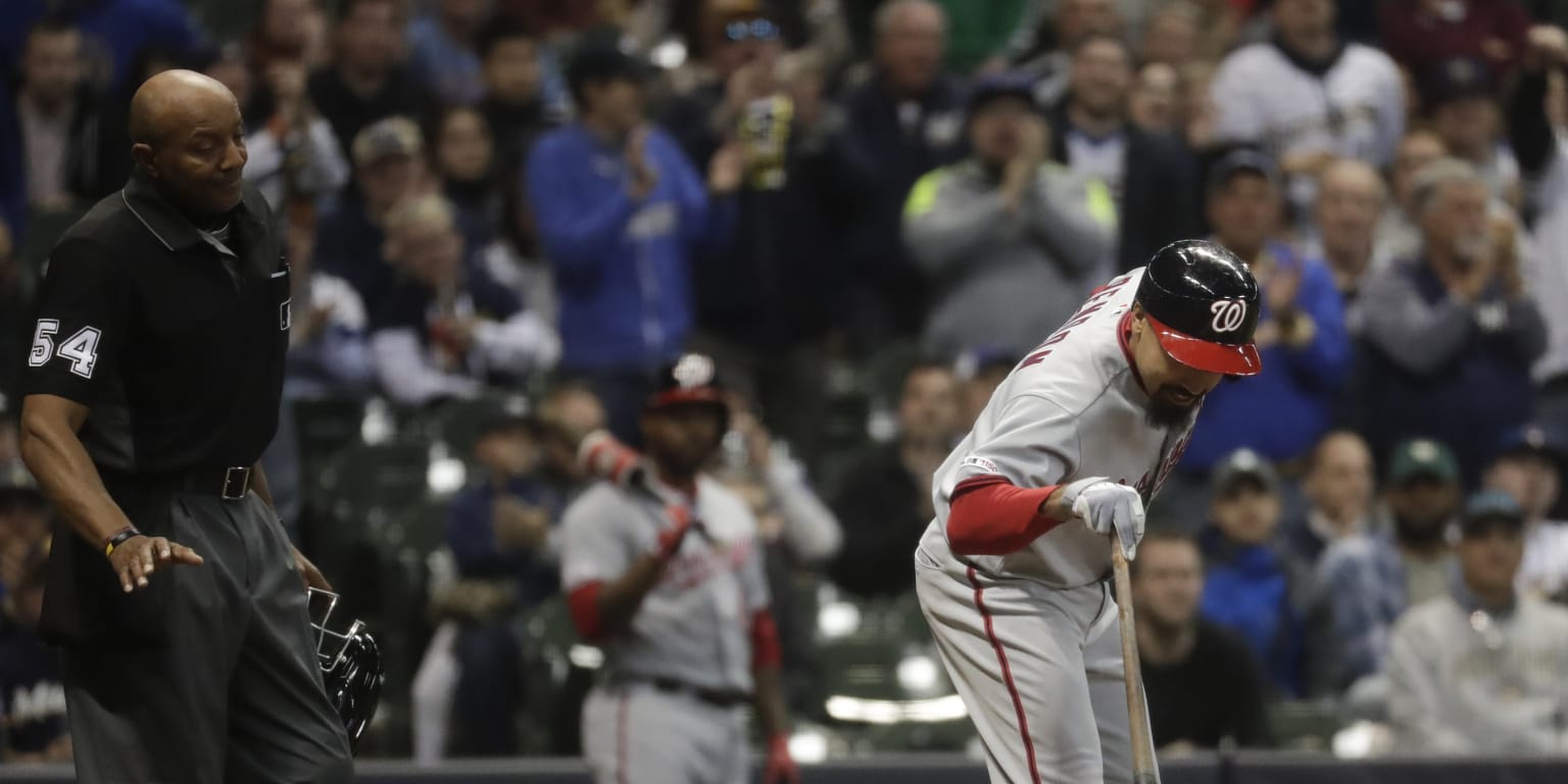 MLB umpire CB Bucknor (54) in the first inning during a baseball