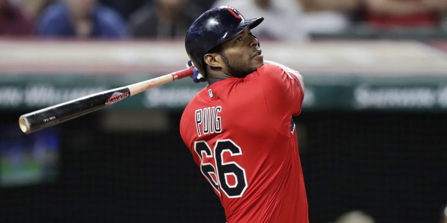 Cleveland Indians: Can they re-sign Yasiel Puig? Should they