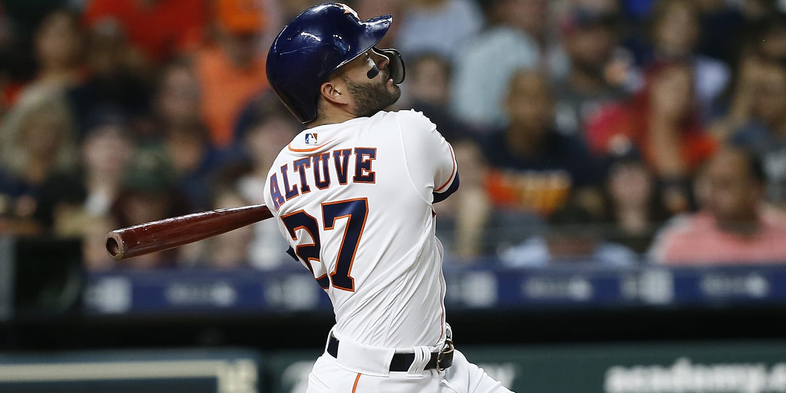 Jose Altuve homers in each of first 3 innings, Astros rout Rangers 14-1 -  The San Diego Union-Tribune