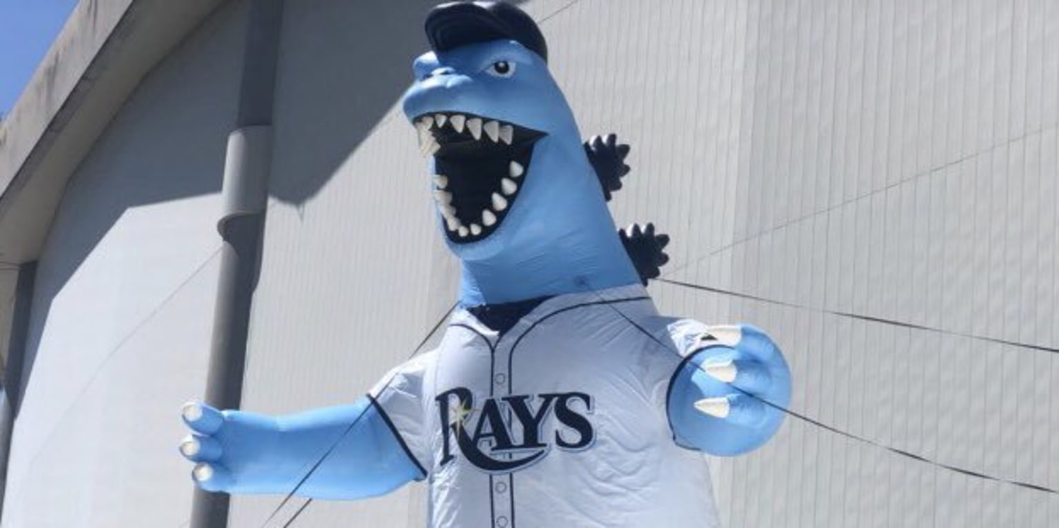 Rays unveil inflatable Snellzilla monster | MLB.com