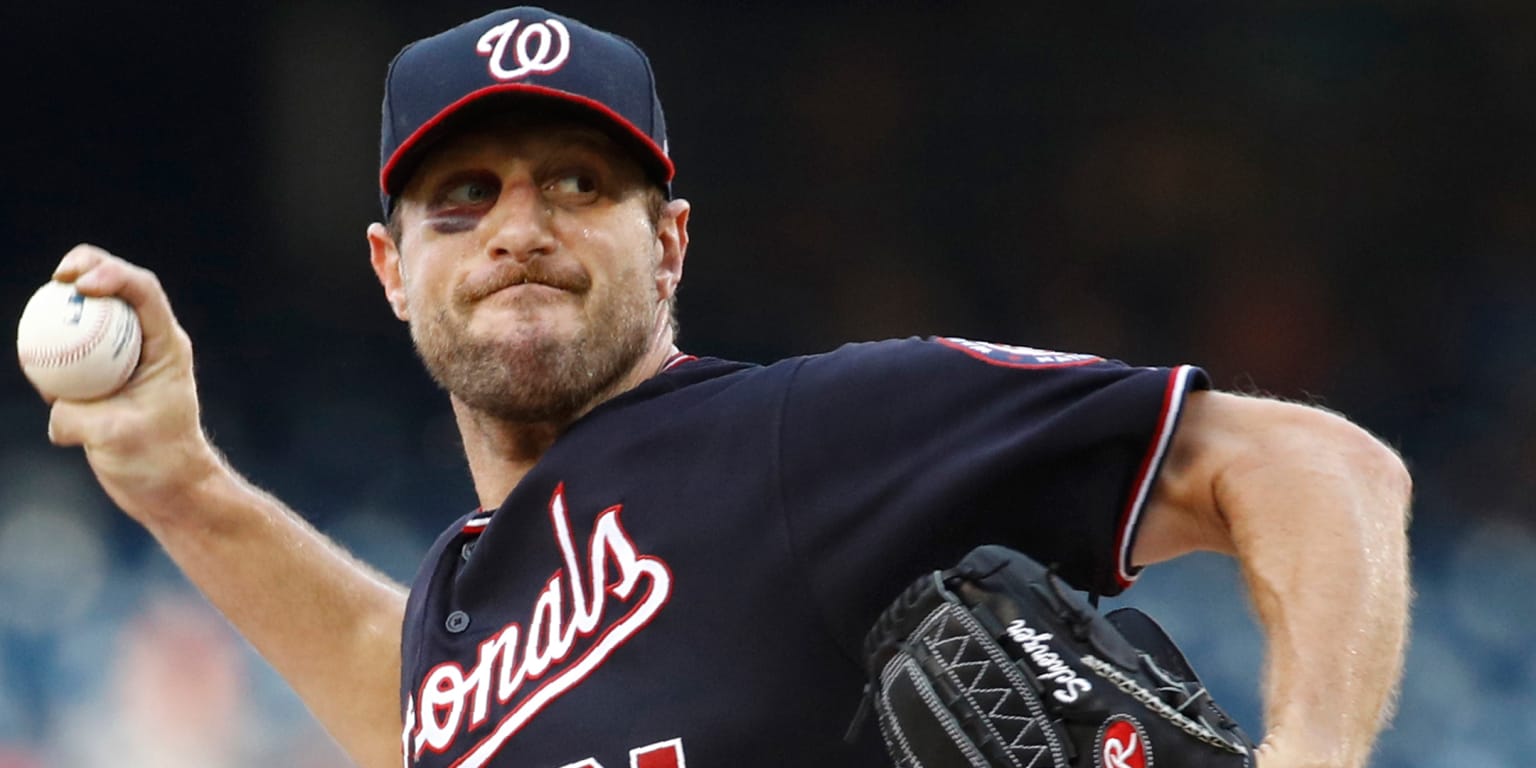 Max Scherzer Hits the Field One Day After Breaking His Nose