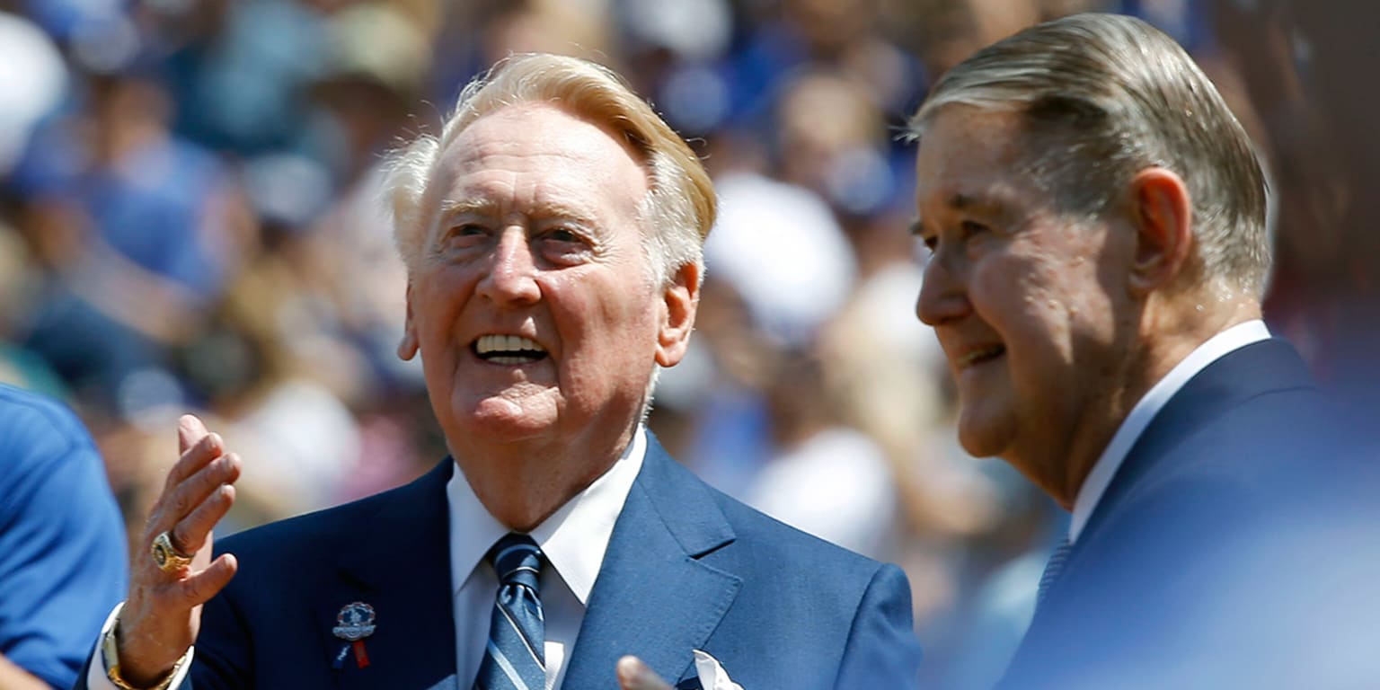 Retiring Vin Scully, the voice of generations, says farewell to