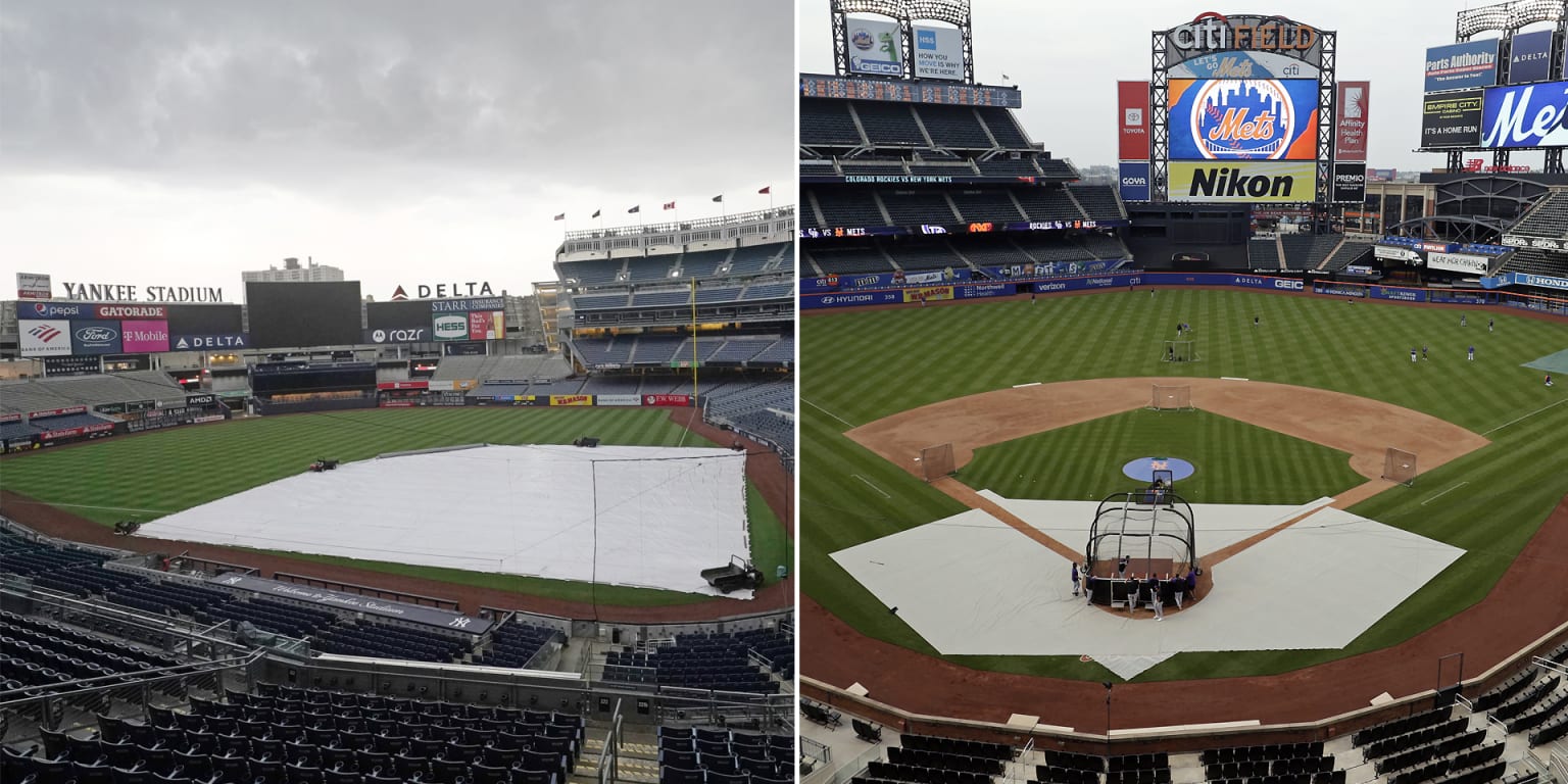 Braves, Mets split doubleheader after pair of rainouts