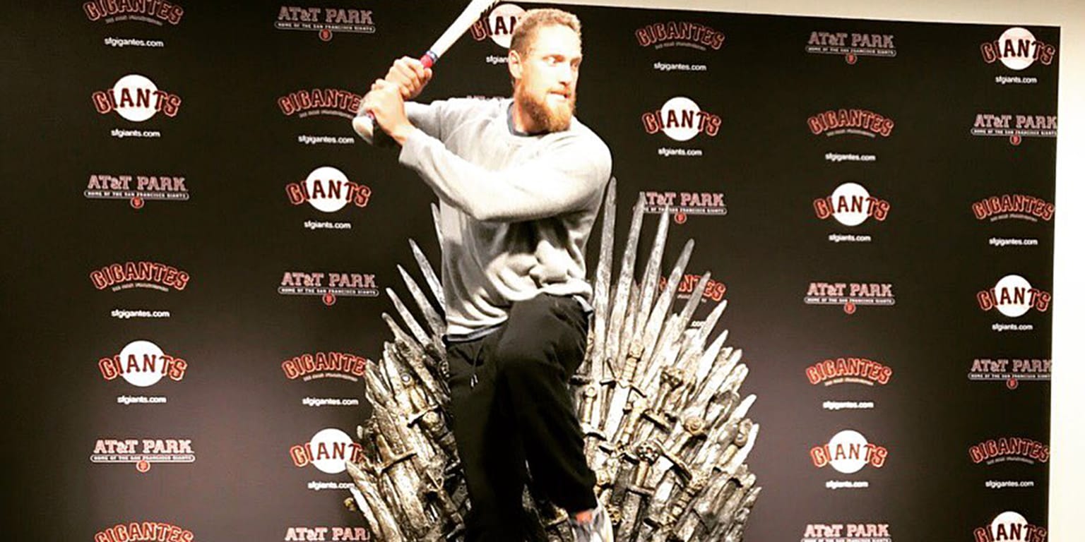 Hunter Pence and wife had a blast at Giants' 'Game of Thrones' Night