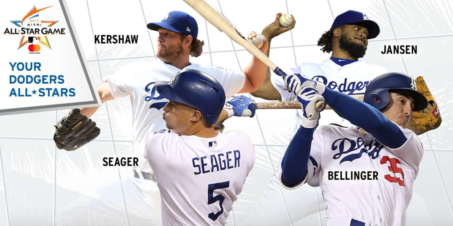 Dodgers Cody Bellinger Clayton Kershaw Joc Pederson Corey Seager t