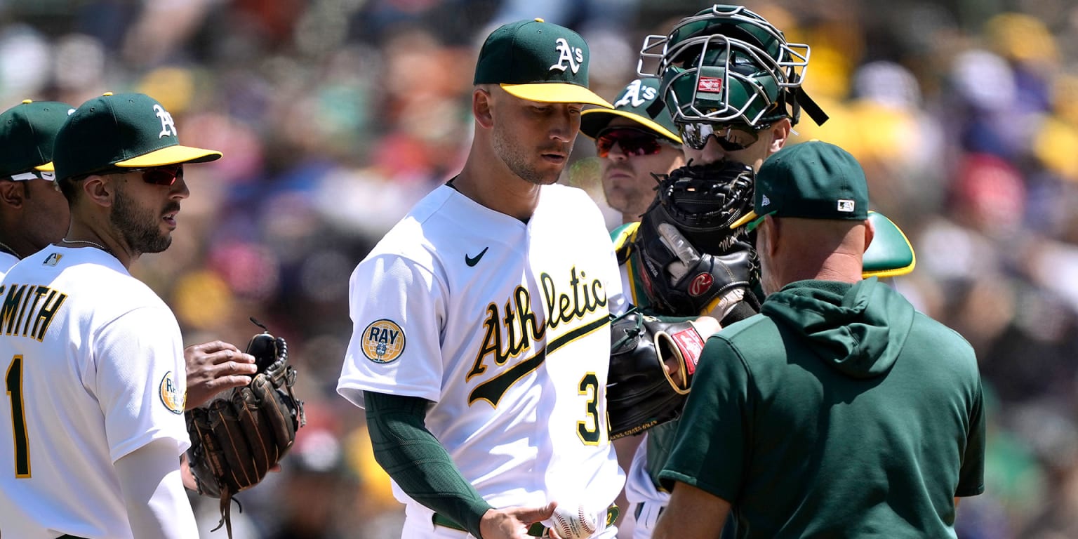 James Kaprielian struggles with command in Athletics' 10-1 loss to