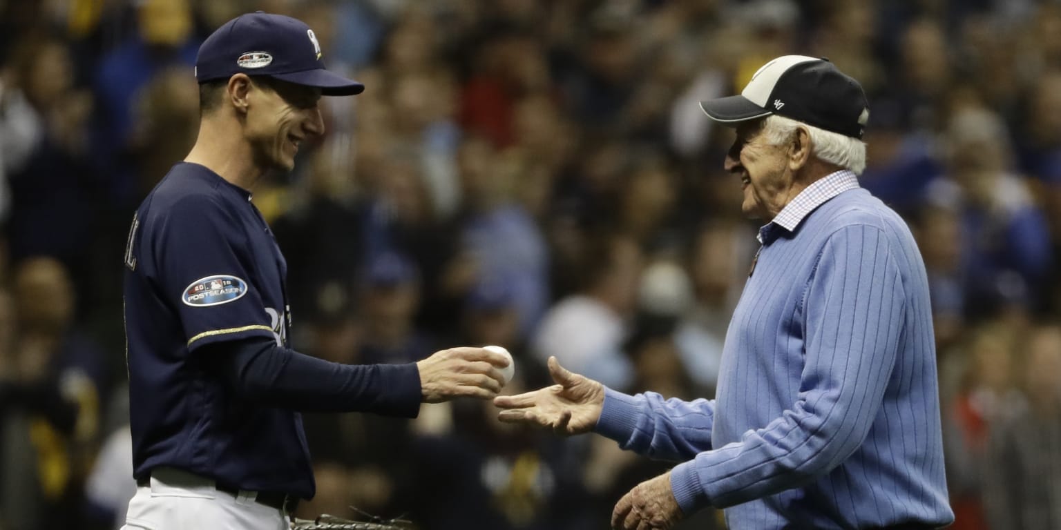 Announcer Schedules on X: Hall of Fame broadcaster Bob Uecker throws out  ceremonial first pitch before Game One of #Brewers vs. #DBacks NL Wild  Card. #MLB #MLBPlayoffs  / X