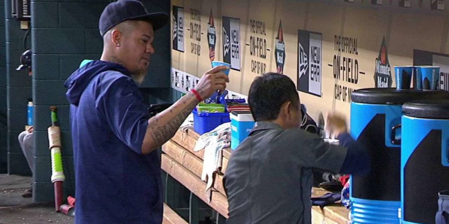 King Felix lost all the water coolers in his kingdom to a Mariners