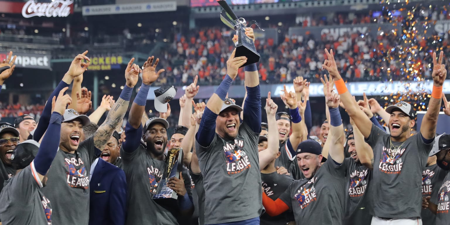 Houston Astros American League Champions 2019 signatures 2021
