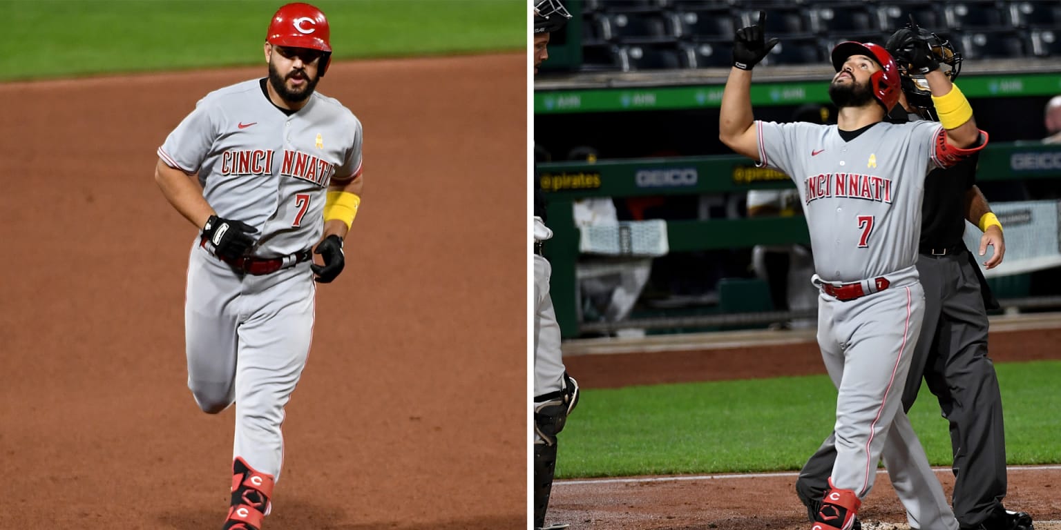 Eugenio Suarez hits 3 home runs, leads Cincinnati Reds past