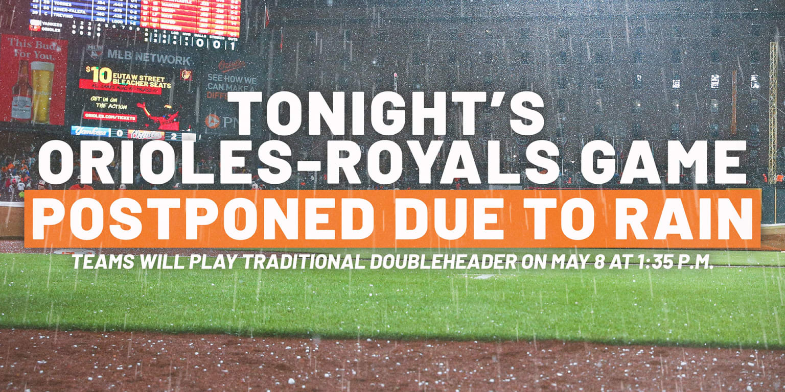 Orioles vs. Royals, second doubleheader game, May 8, 2022