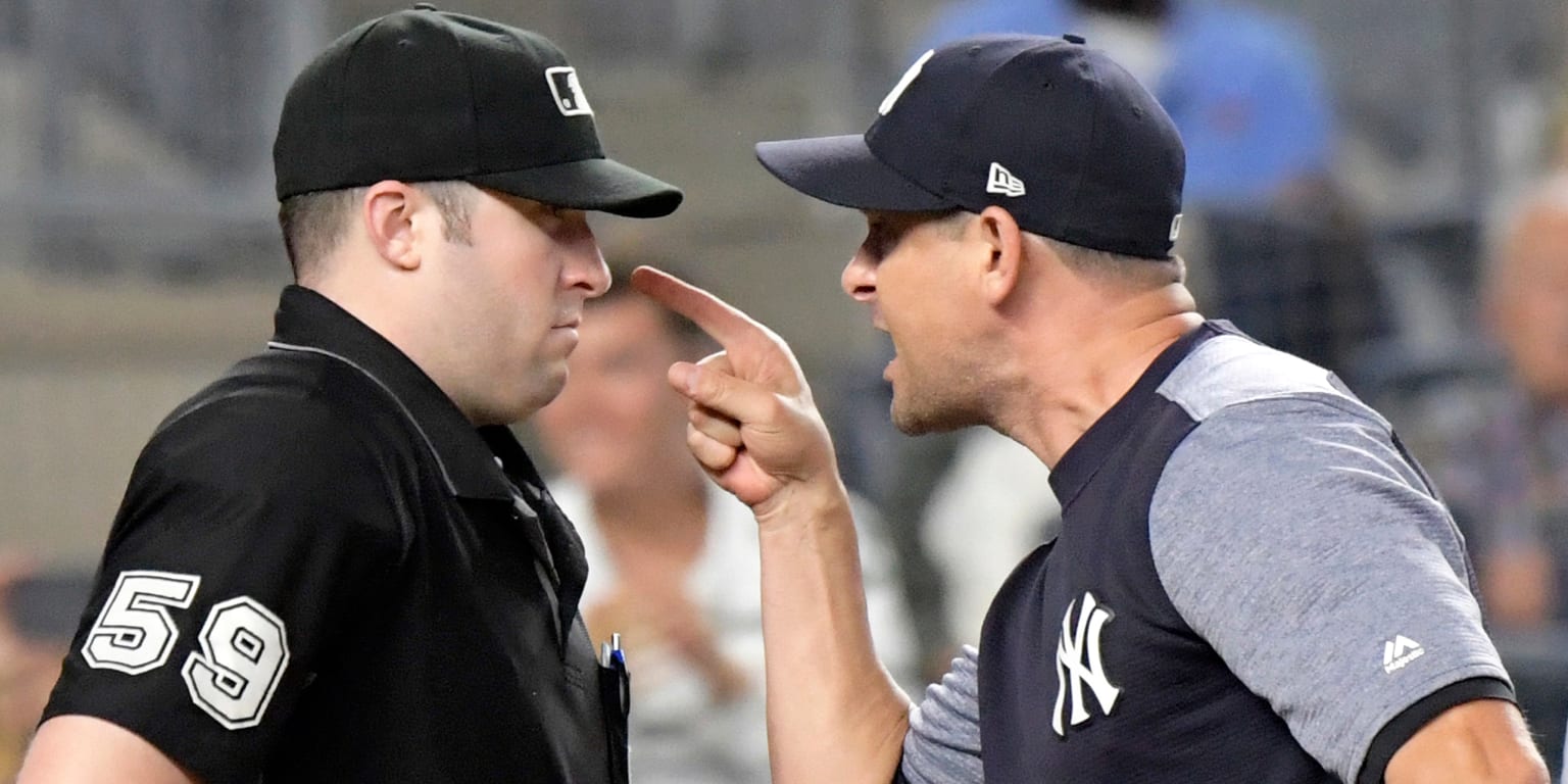 Video showed what was said in exchange between Aaron Boone and umpires