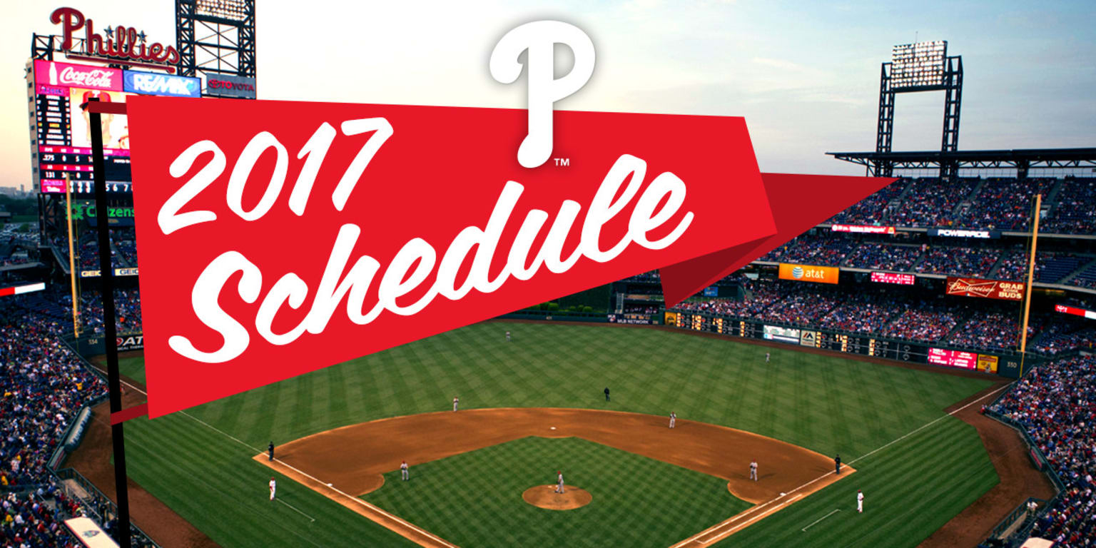 Andet sandaler guide MLB announces Phillies' 2017 schedule
