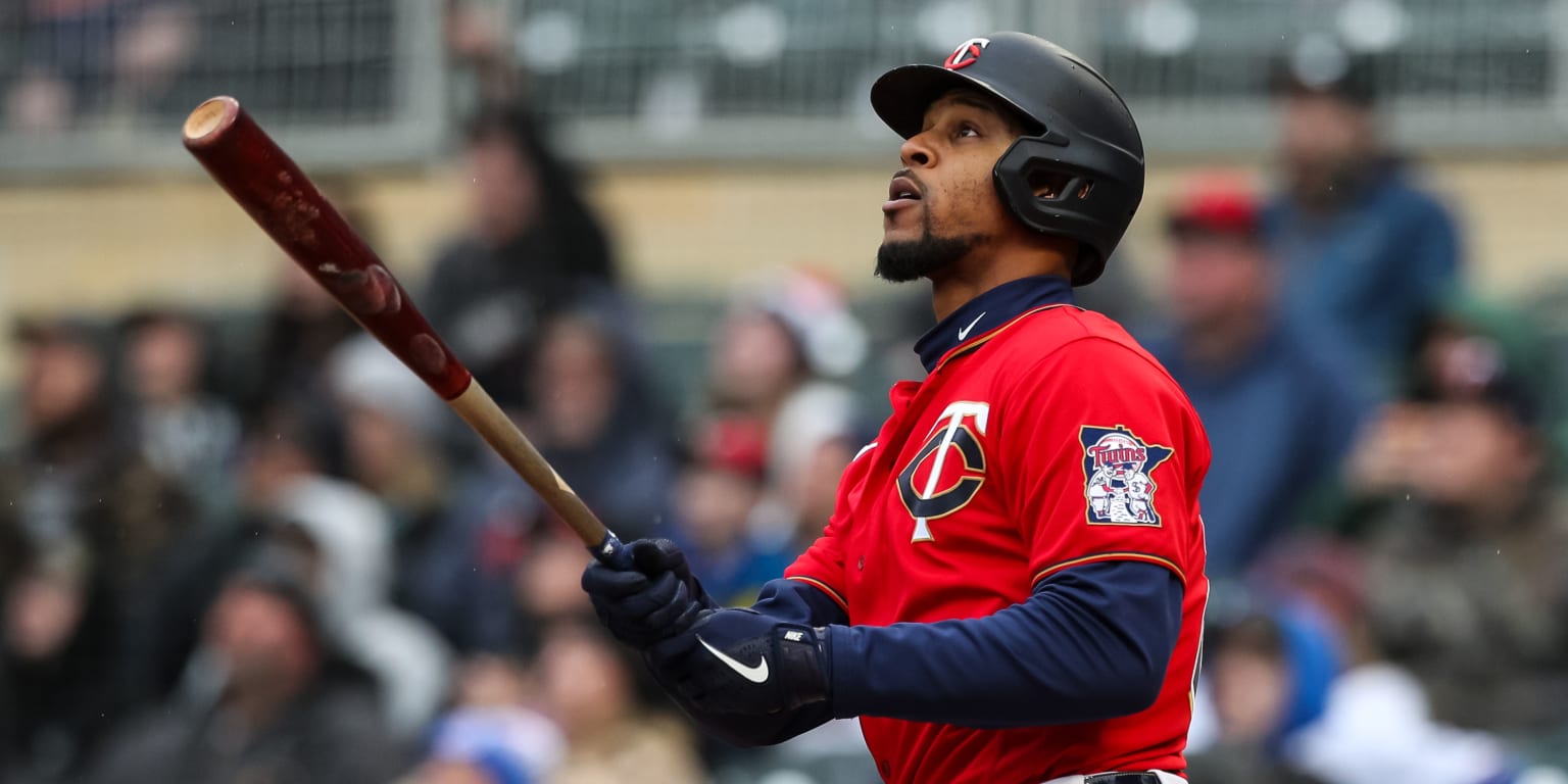 Minnesota Twins' Byron Buxton homers in a baseball game against