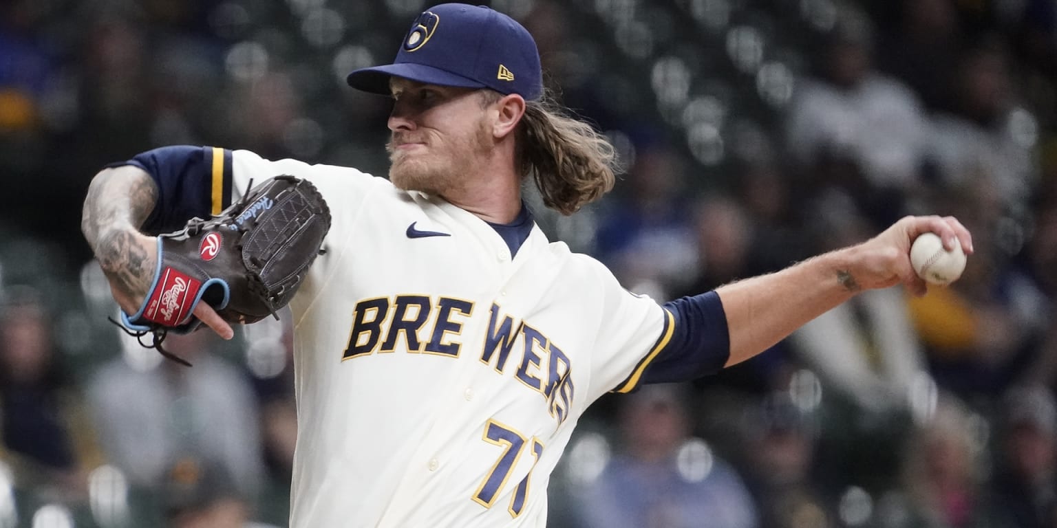 Is @josh.hader the best reliever in all of baseball? Catch him and the @ Brewers at 8:10 pm ET on @appletvplus.