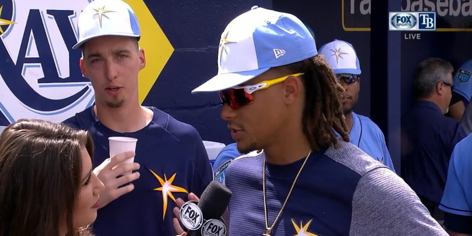 Blake Snell stares down the camera