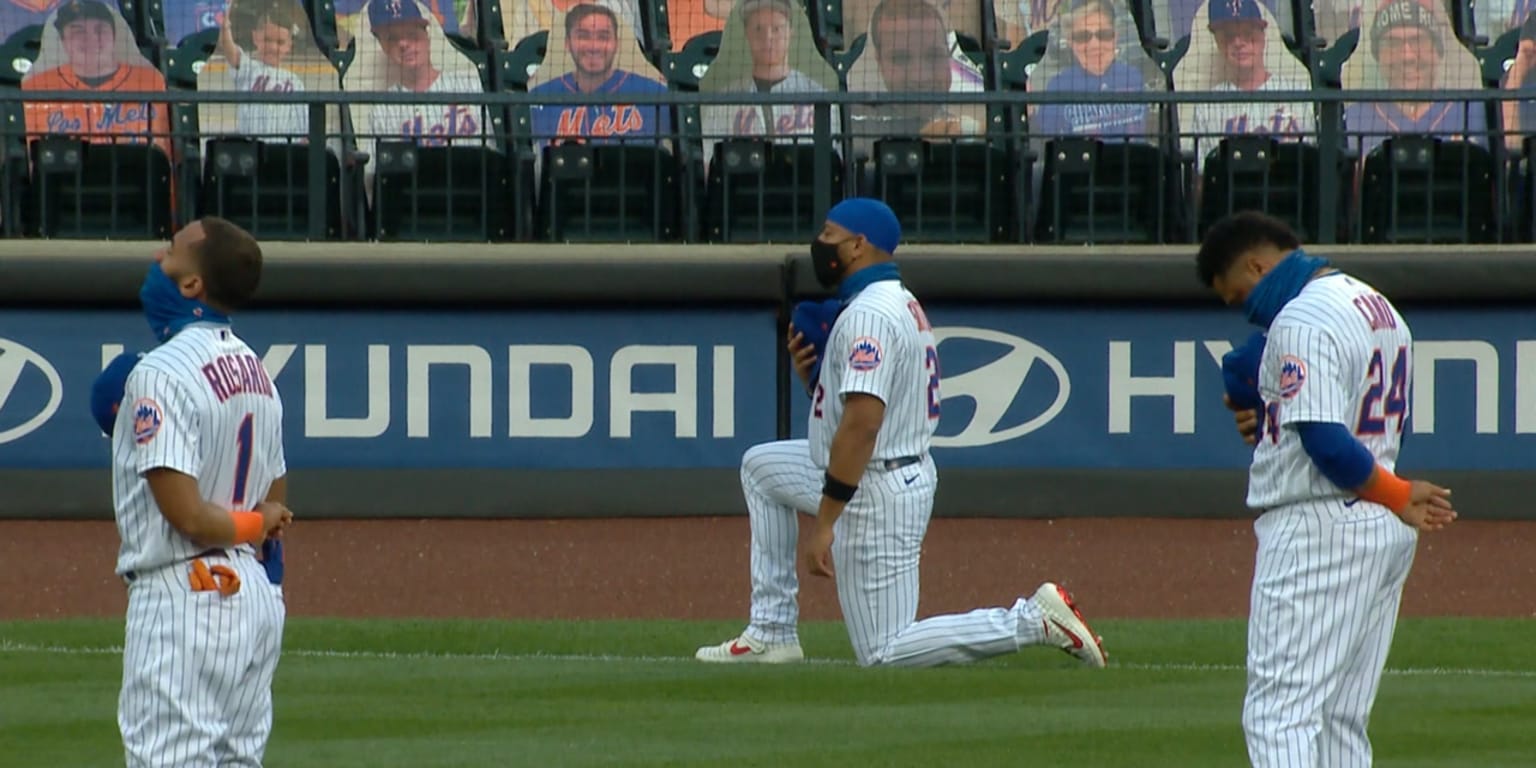 Mets Dominic Smith Gets Emotional After Kneeling During Game