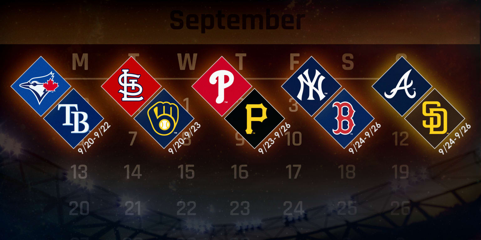 Top series in MLB playoff race for week of September 20