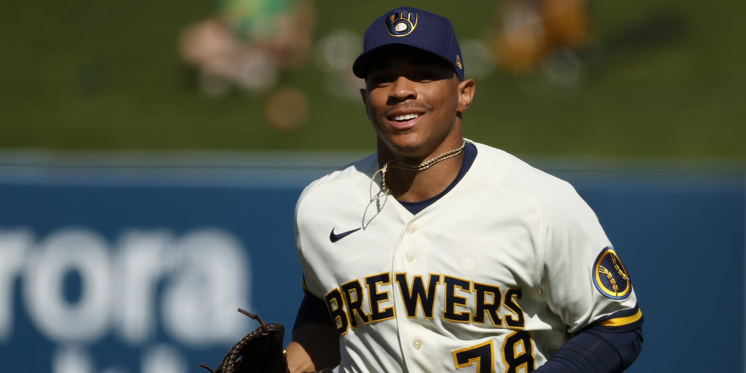 Welcome to the show: Brewers' Tyrone Taylor accepts a job he