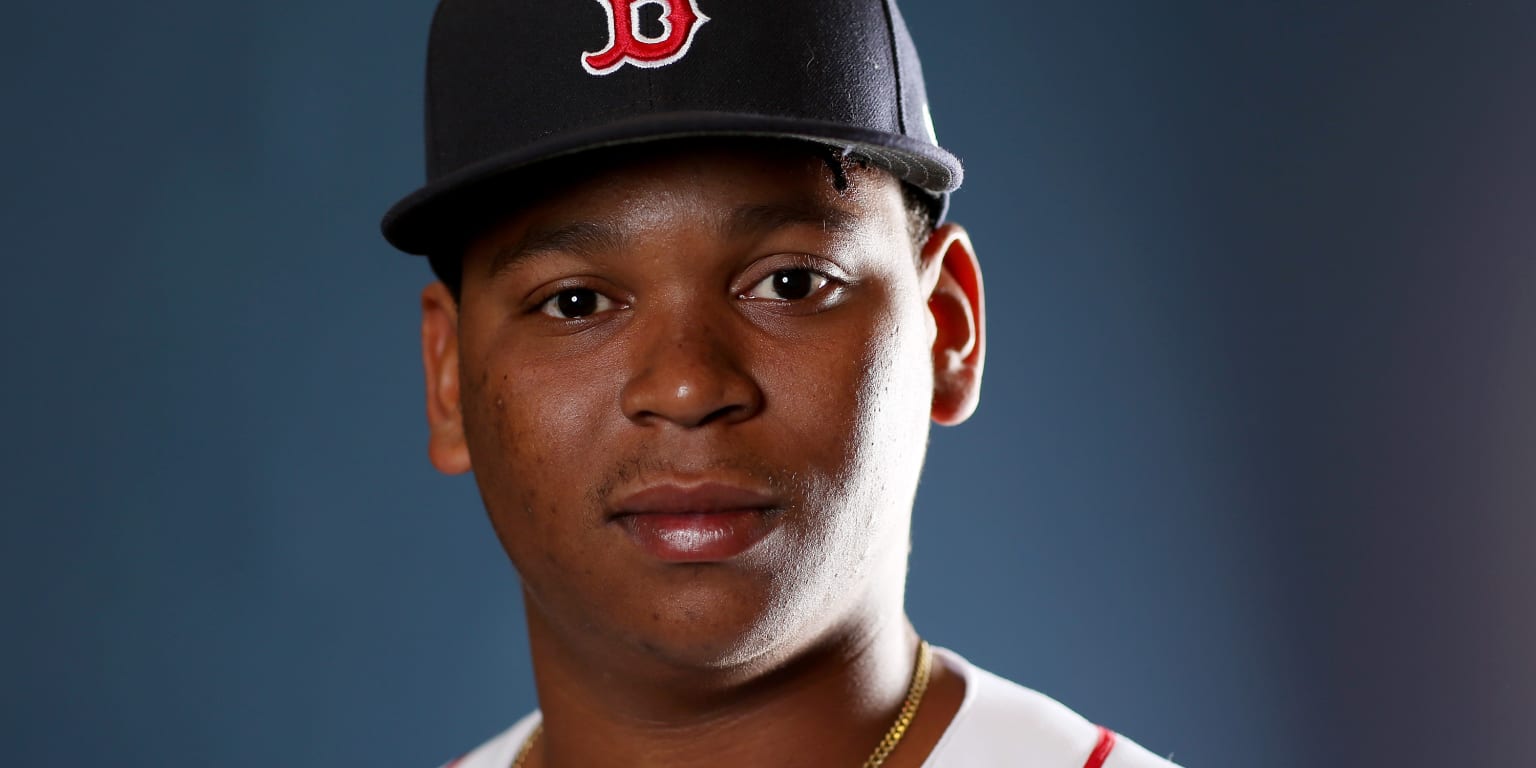 Rafael Devers of the Boston Red Sox poses for a photo during the in 2023