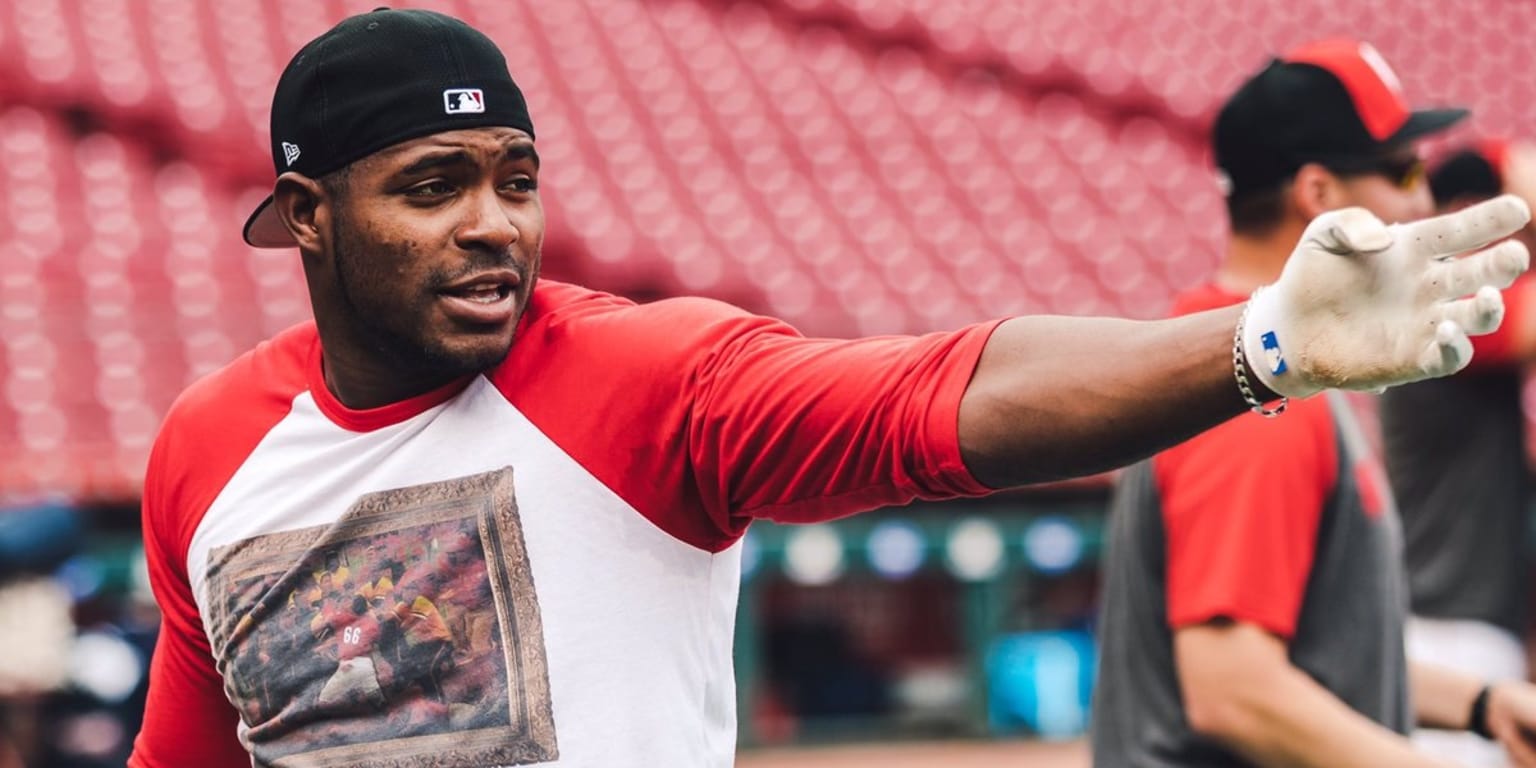 Puig wears fight painting shirt