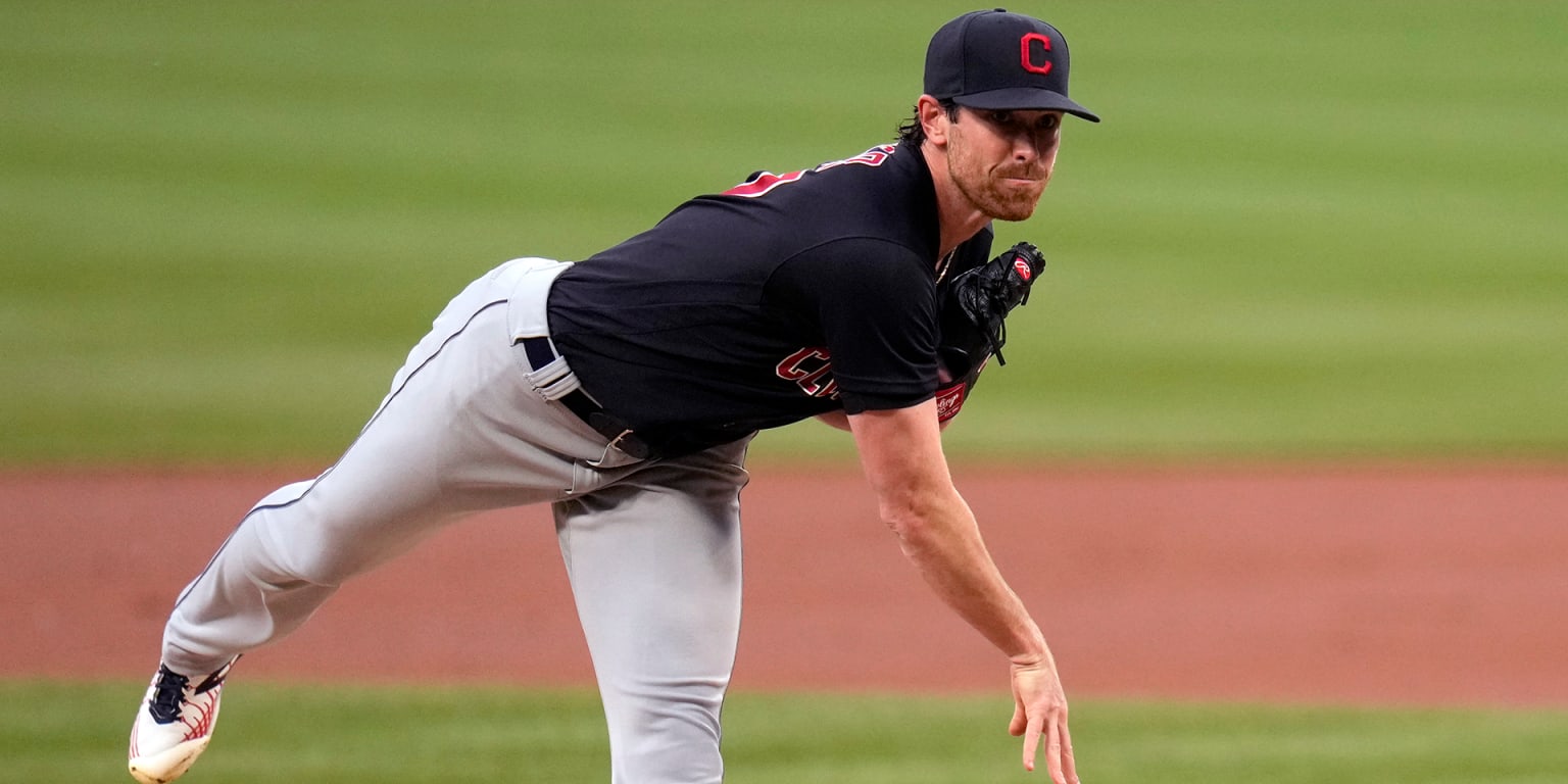 Cleveland Indians Shane Bieber pitched 8 scoreless innings