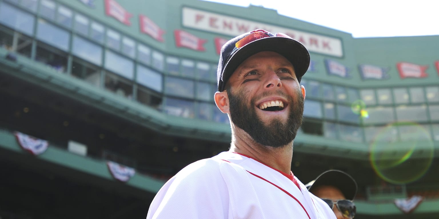 Dustin Pedroia helps out at Red Sox spring training