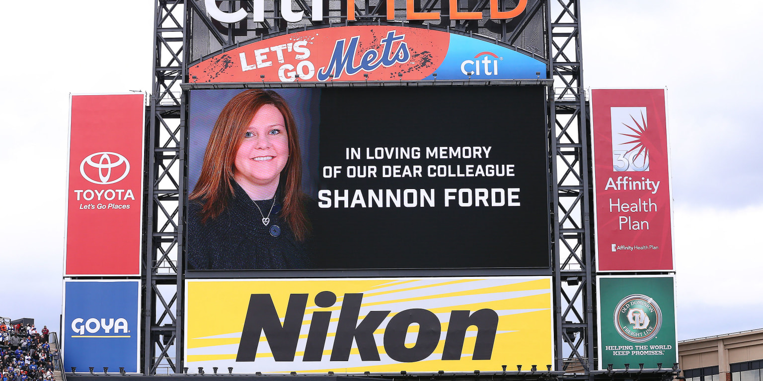 David Wright, Shannon Forde Mets Reminisce