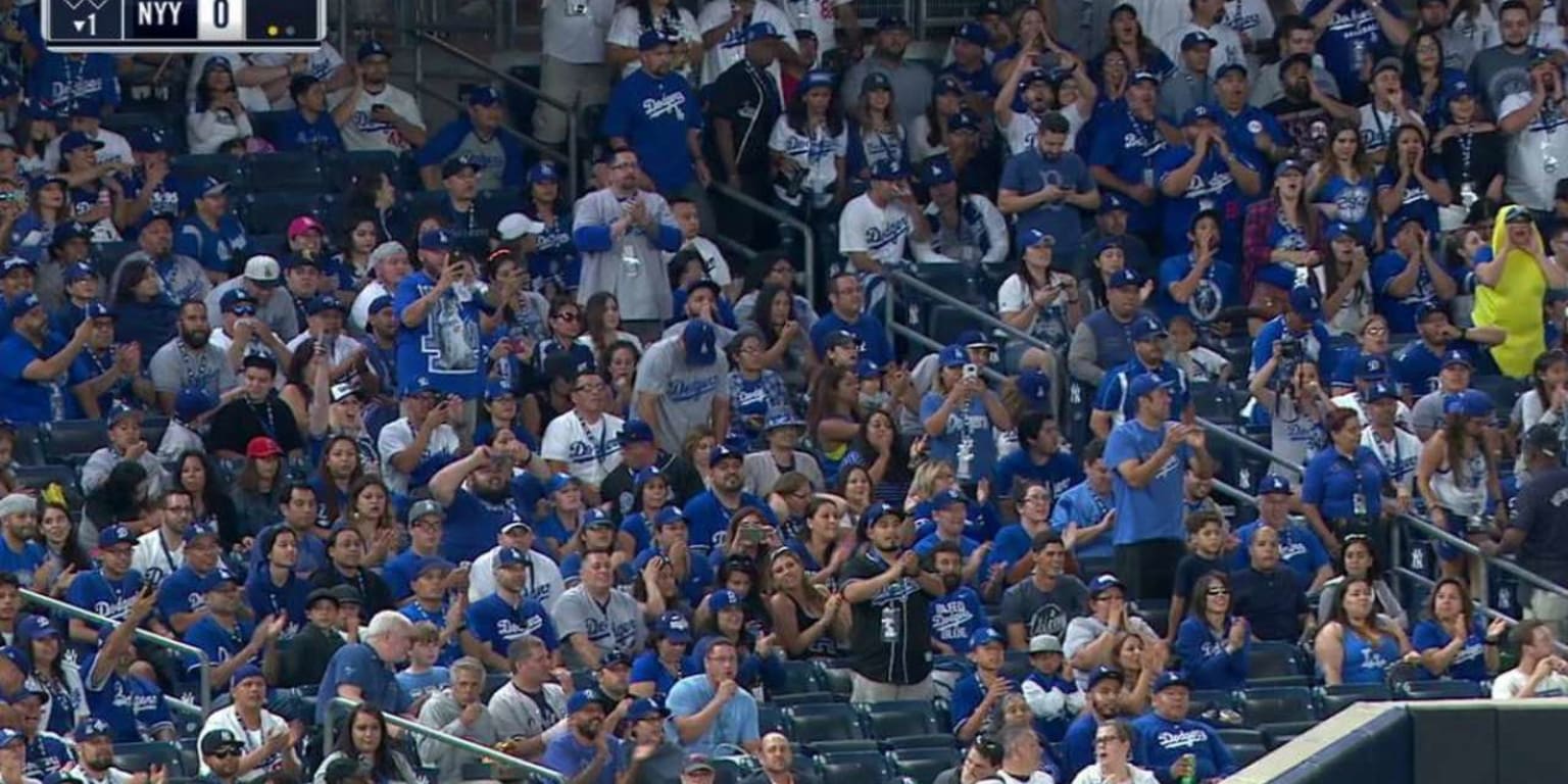 Dodgers fans took over Yankee Stadium last night - NBC Sports