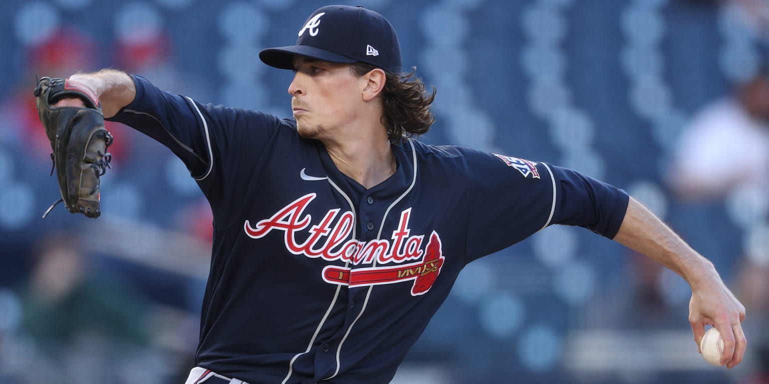 Atlanta Braves pitcher Max Fried works in the fourth inning against the  Milwaukee Brewers in Game 2 of the National League Division Series at  American Family Field in Milwaukee on Saturday, Oct.