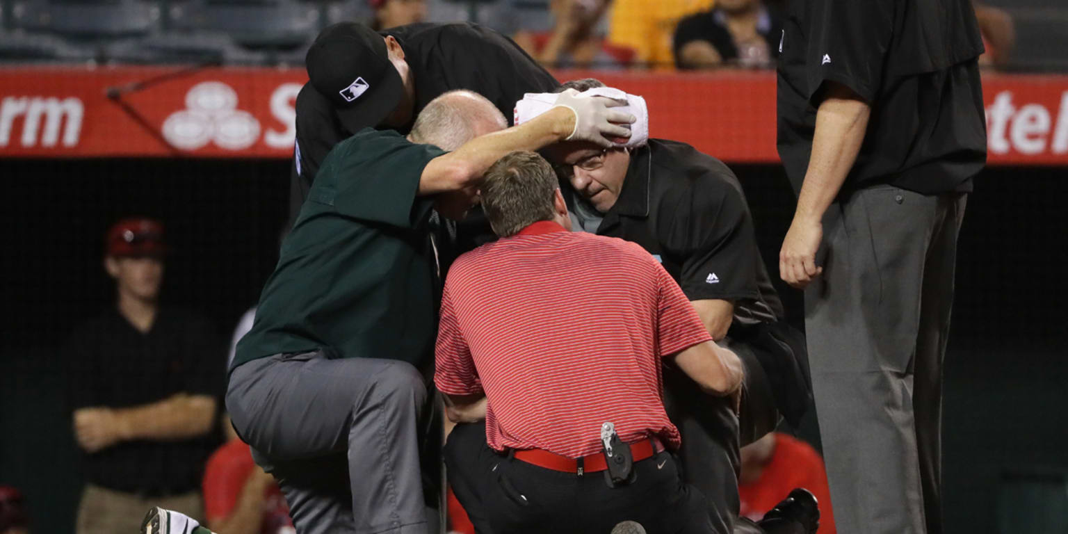 MLB News: Scary scene: MLB umpire hospitalized after being hit in