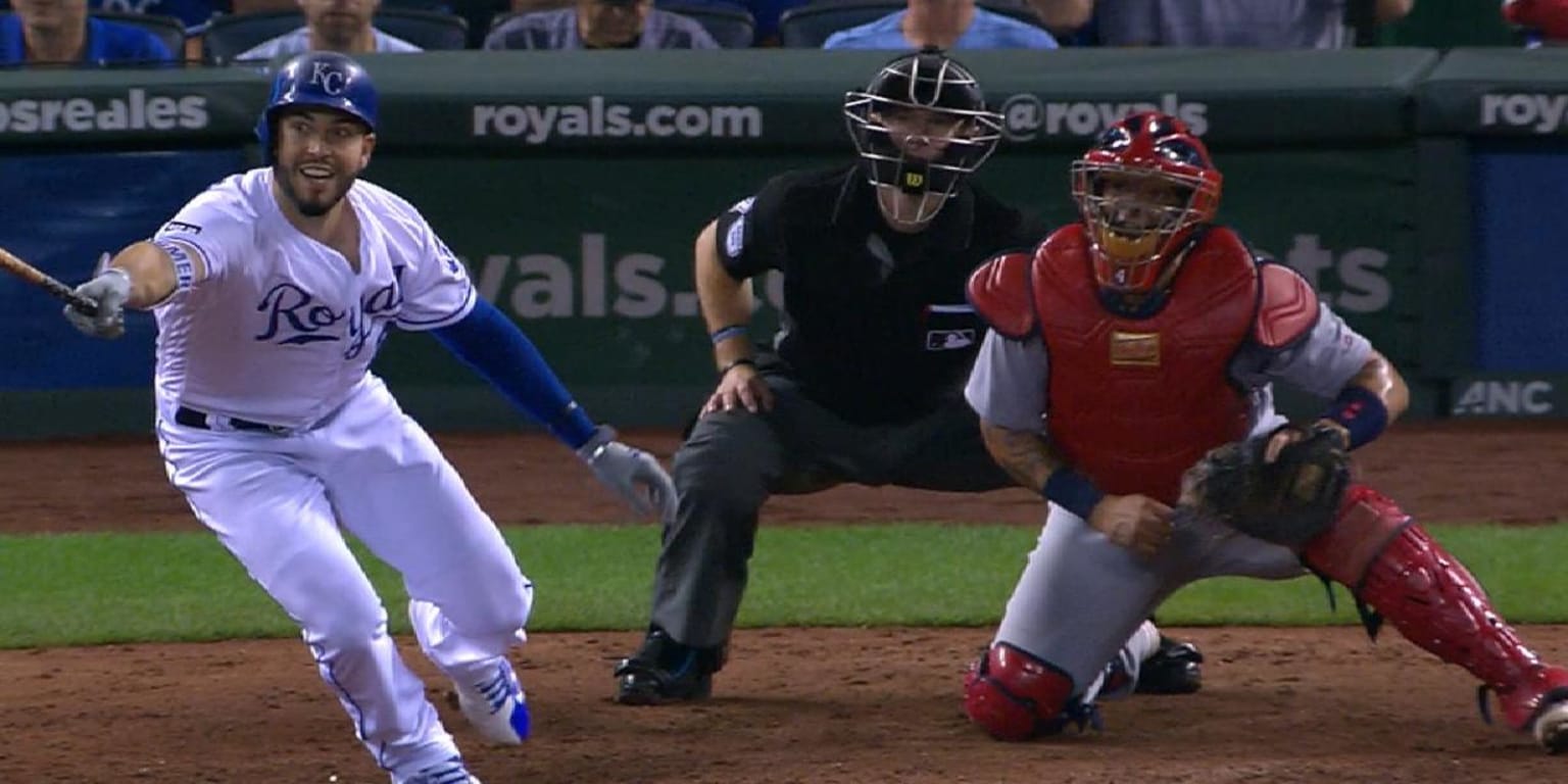 Eric Hosmer accidentally negates RBI single with time call, smacks two-run  double instead