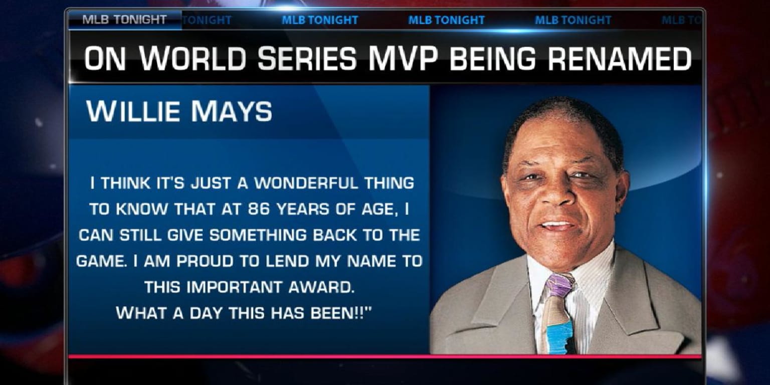 Social Media Reacts As MLB Honors Willie Mays By Renaming World Series MVP  Award