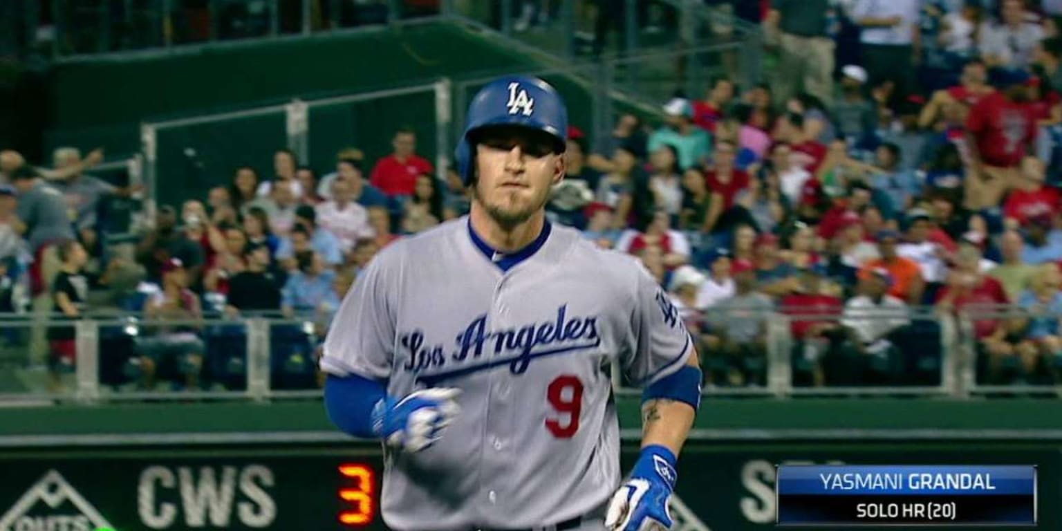 Yasmani Grandal launched a solo shot directly at the picture of