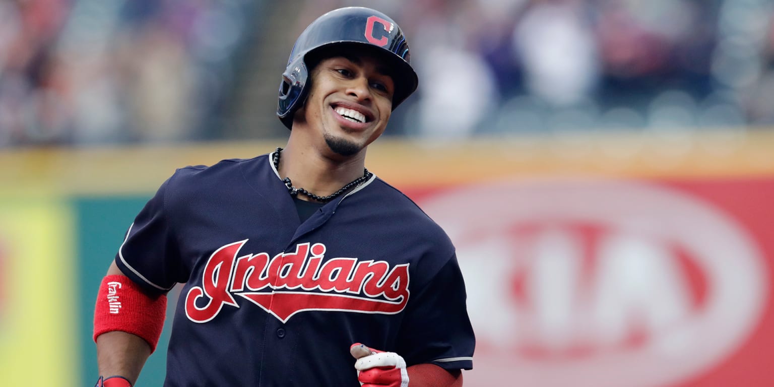 Francisco Lindor working on walkup recording