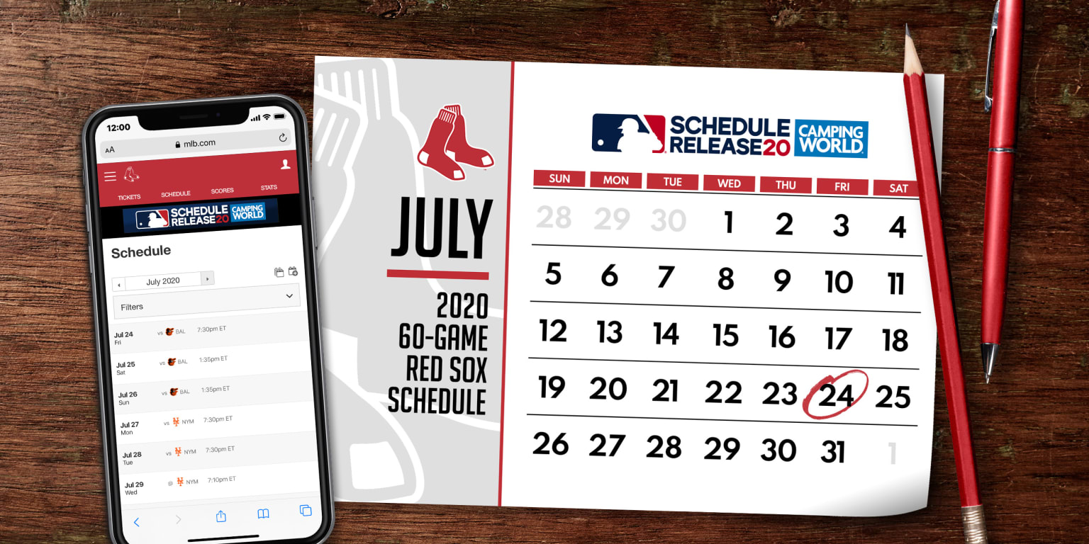 Red Sox 2020 schedule