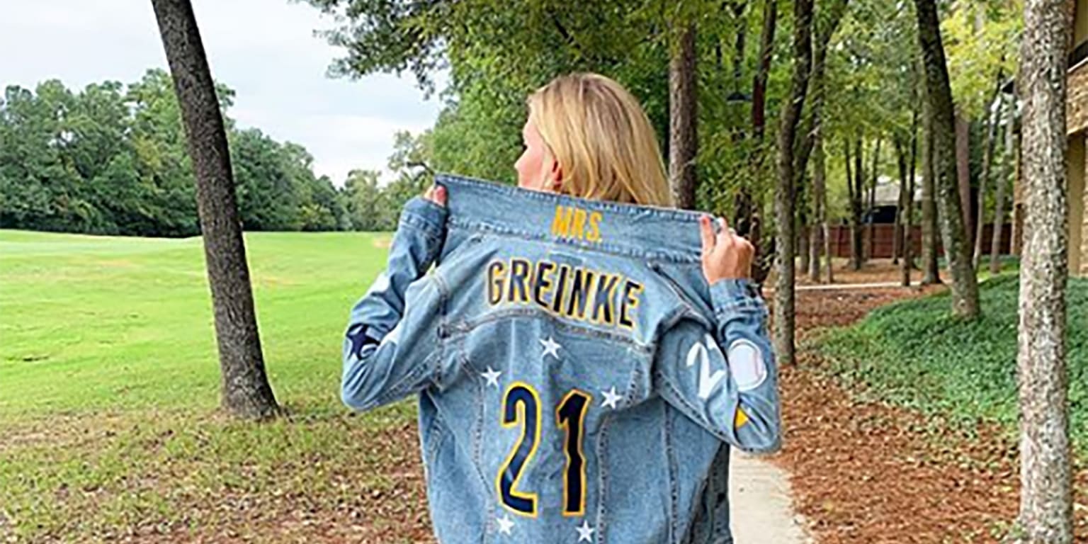 Zack Greinke's wife Emily made a personalized jacket