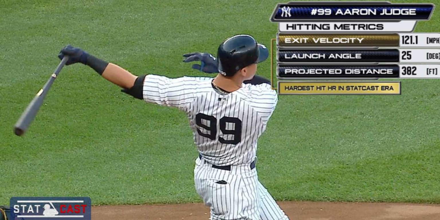Aaron Judge broke his own record with the hardesthit homer of the Statcast era