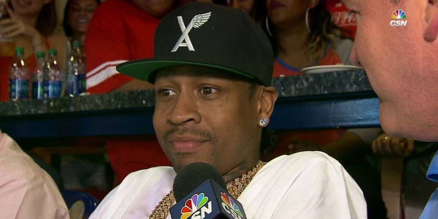 I am Philadelphia' Allen Iverson stopped by the Phillies game