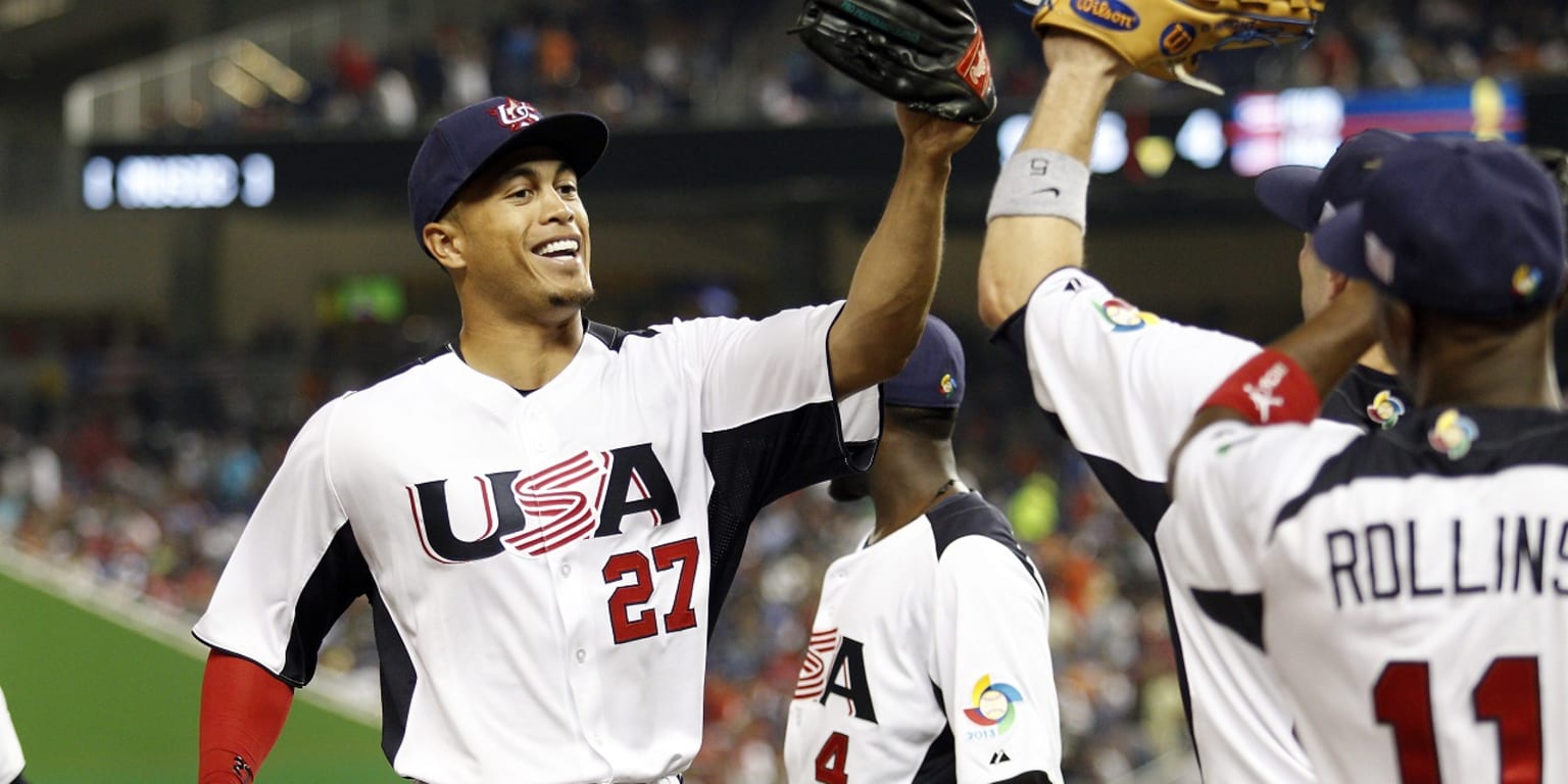 Giancarlo Stanton will rep the United States in the World Baseball Classic,  and he's stoked about it