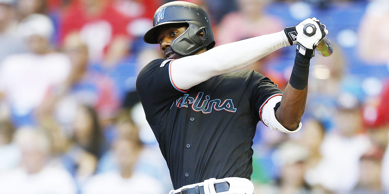 Why haven't Marlins sent Lewis Brinson down to minor leagues