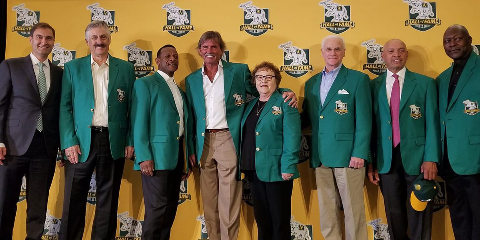 Oakland A's on X: Immortalizing our heroes of #HeroTown. Dennis Eckersley, Rollie  Fingers, Rickey Henderson, Jim “Catfish” Hunter, Reggie Jackson, Dave  Stewart, and Charlie Finley will be inducted as members of the