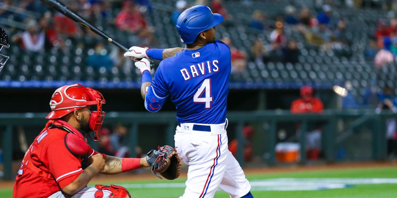 Khris Davis hits first two spring home runs for Rangers