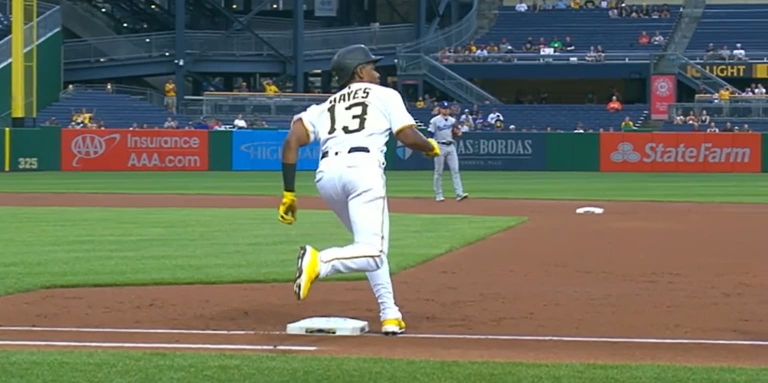 Pirates' Ke'Bryan Hayes loses home run after missing first base