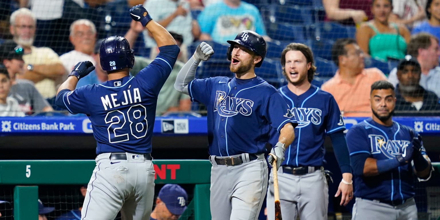 Rays Rally Rays rally late to defeat Phillies in series finale