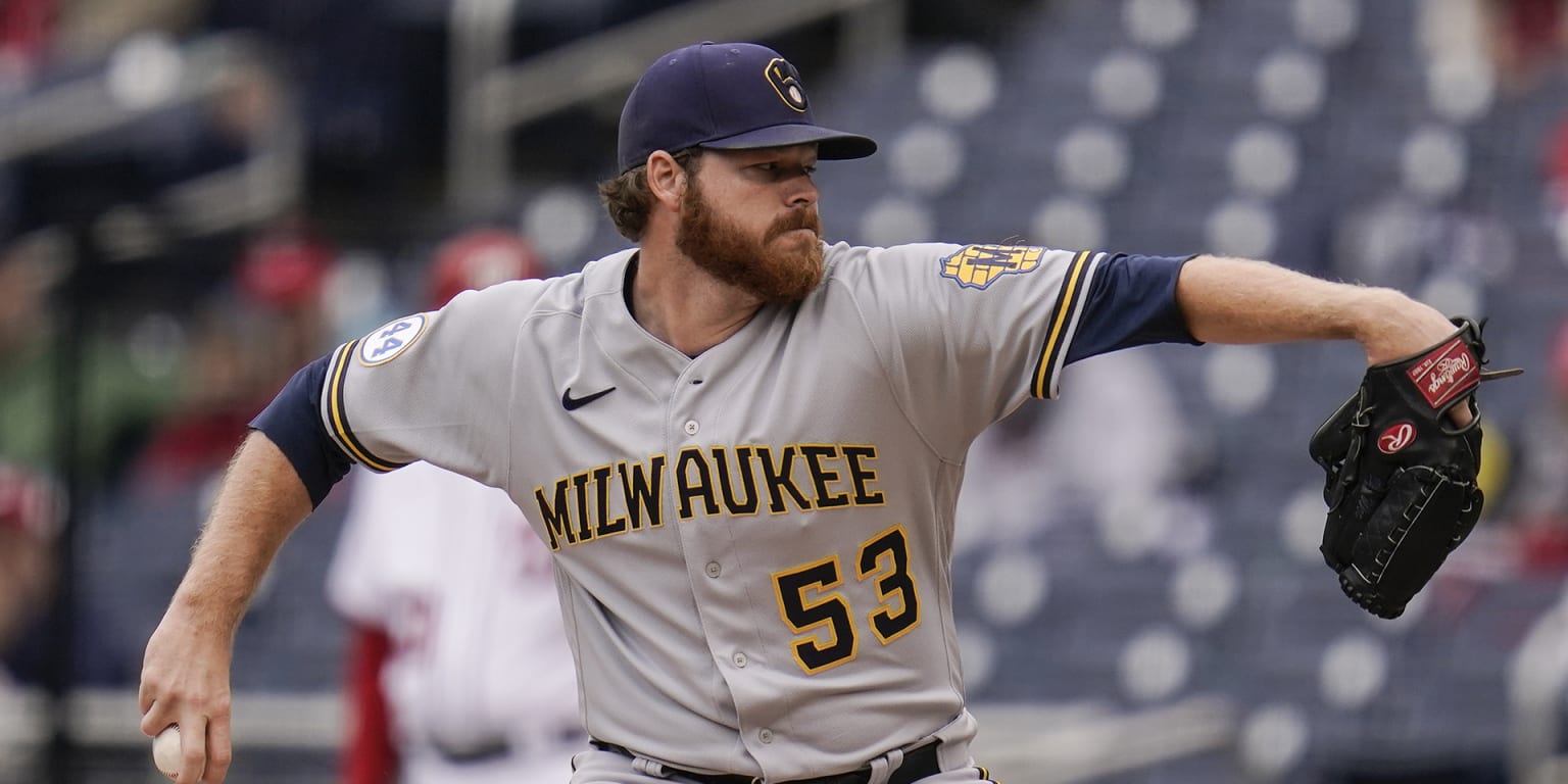Brandon Woodruff strikes out 10 vs. Nationals