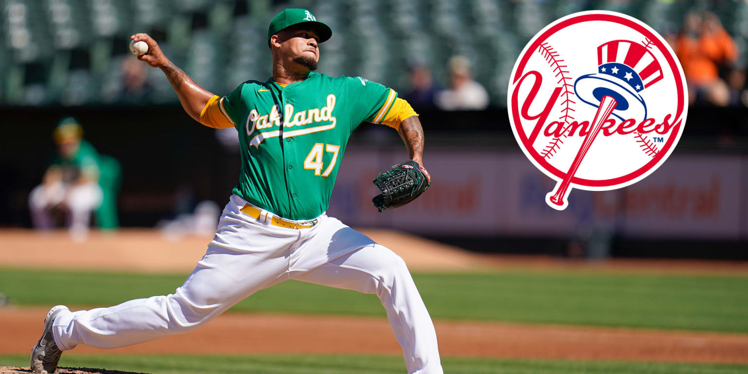 Yankees acquire RHPs Frankie Montas, Lou Trivino from A's